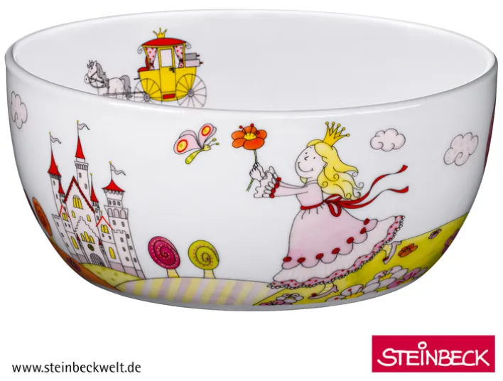 WMF Kindergeschirr-Set PRINZESSIN ANNELI 6-teilig Porzellan/Edelstahl
