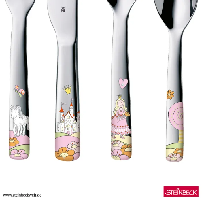 WMF Kindergeschirr-Set PRINZESSIN ANNELI 6-teilig Porzellan/Edelstahl