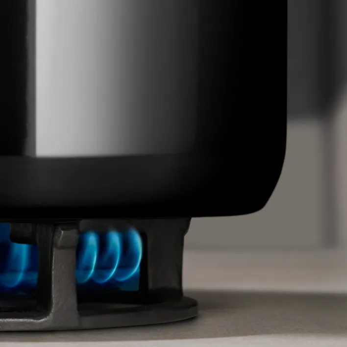 WMF Kochtopf-Set FUSIONTECESSENTIALPRO 7-teilig Metall/Glas Schwarz/Silberfarbig