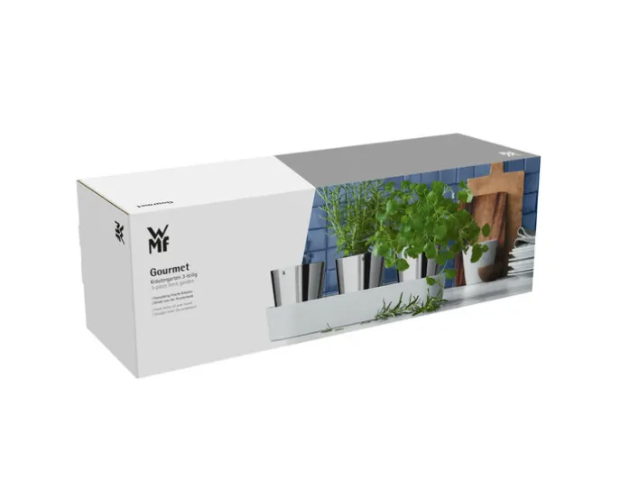 WMF Kräutergarten 3-teilig Edelstahl silberfarbig