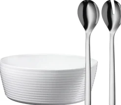 WMF Salat-Set NOUVA 3-teilig Porzellan / Edelstahl