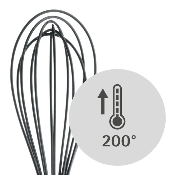 WMF Silikon-Schneebesen PROFI PLUS 25 cm schwarz/ silberfarbig