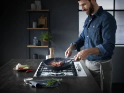 WMF Stielpfanne STEAK PROFI 28 cm Edelstahl schwarz