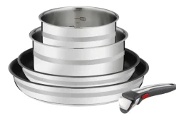 WMF Topfset JO COOK SMART Edelstahl 5-teilig Silberfarbig/Schwarz