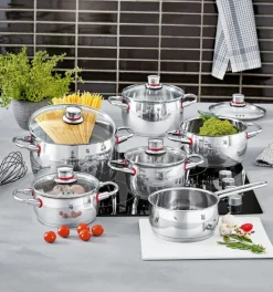 WMF Topfset QUALITY ONE 6-teilig Edelstahl silberfarbig