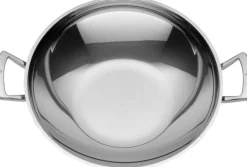 WMF Wok inklusive Glasdeckel 36 cm Edelstahl