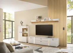 Wohnkombi 13 LONG ISLAND 3-teilig 290x170 cm weiß/braun