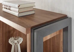 Wohnkombi I DETROIT 4-teilig 360 x 170 cm braun/anthrazit