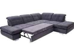 Wohnlandschaft LANCE 323 x 260 cm Stoffbezug belle black