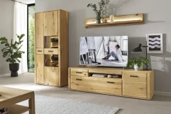 Wohnwand ALENTO 3tlg. Balkeneiche teilm. 302 x 207 cm