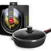 Woll Guss-Hochrandpfanne NOWO TITANIUM mit Deckel 28 cm