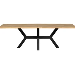 XL-Tisch COMBI-TABLO 240 x 100 cm Eiche massiv Spinn-Gestell