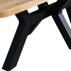 XL-Tisch COMBI-TABLO 240 x 100 cm Eiche massiv Spinn-Gestell