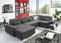 YoungLife Wohnlandschaft RAGUSA II-SF anthrazit