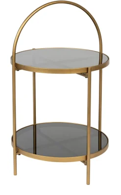 zuiver Beistelltisch EVE goldfarbig/ schwarz