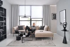 zuiver Beistelltisch SERGIO 35 x 65 cm schwarz