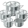 ZWILLING Kochtopfset TWIN CLASSIC 5-teilig Edelstahl 18/10