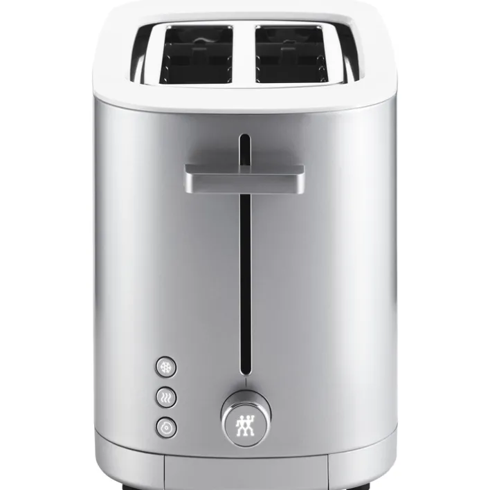 ZWILLING Toaster ENFINIGY kurz silberfarbig mit Brötchenaufsatz